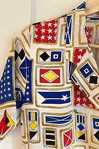 Primary Colored Nautical Cropped Blouse Selected by KA.TL.AK