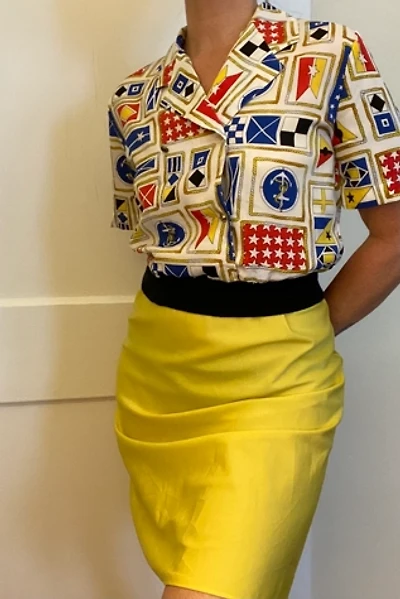 Primary Colored Nautical Cropped Blouse Selected by KA.TL.AK