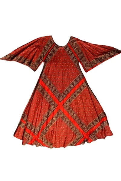 Vintage 1970s Handmade Angel Sleeve Dress Selected by SharpLilTeeth