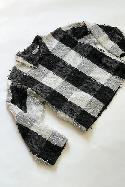 Vintage 1980's Fringy Plaid Boxy Jacket Selected by FernMercantile