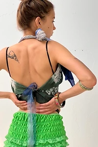 Anna Corinna Leaf Halter Top