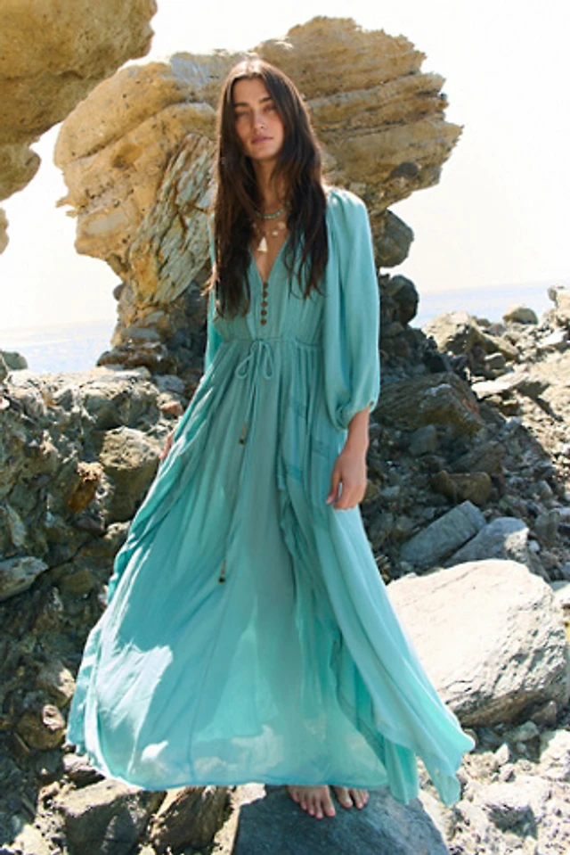 free people la vie maxi dress Free People Sea La Vie Midi Dress In Blue Snowflake - 69% Off
