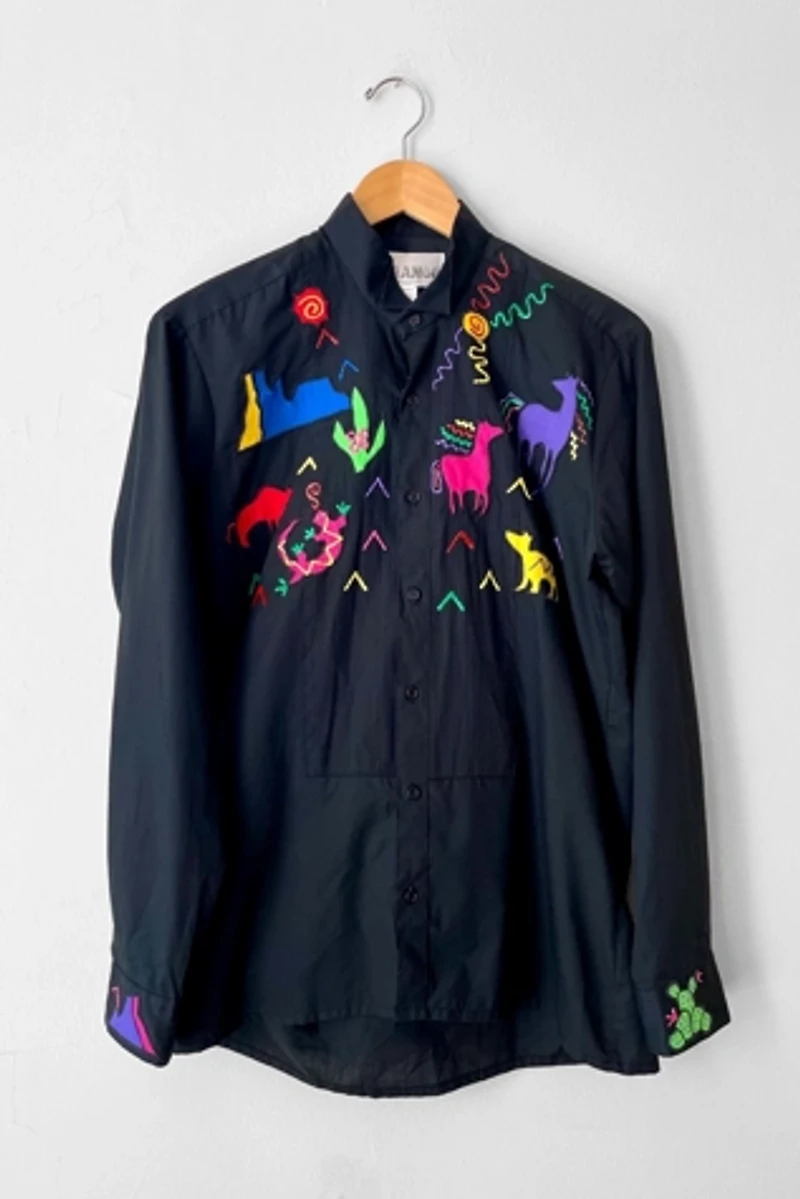 1980's Appliqué Western Shirt Selected by MARMALADE