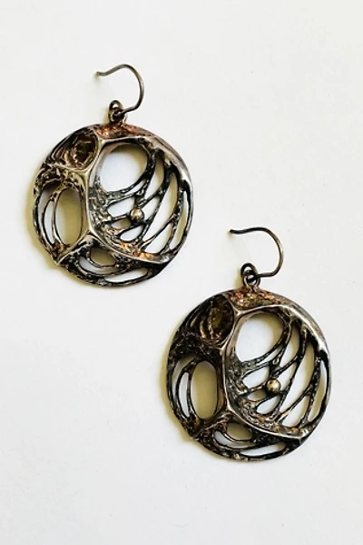 Vintage Artisan Brutalist Sterling Earrings Selected by FernMercantile