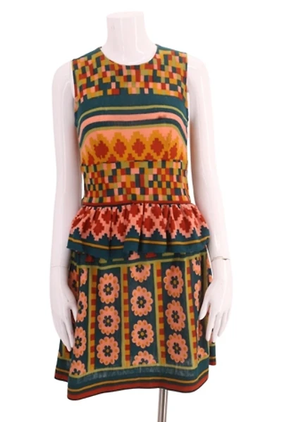 1960s Mod Print Colorful Mini Dress Selected By Ritual Vintage