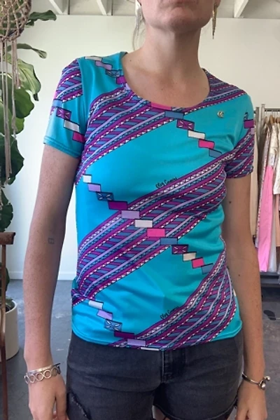 Vintage Oleg Cassini Patterned Tee Selected by The Curatorial Dept.