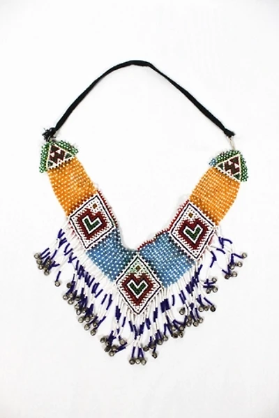 The Heart Patch Beaded Vintage Bib Necklace Selected By Moons + Junes Vintage