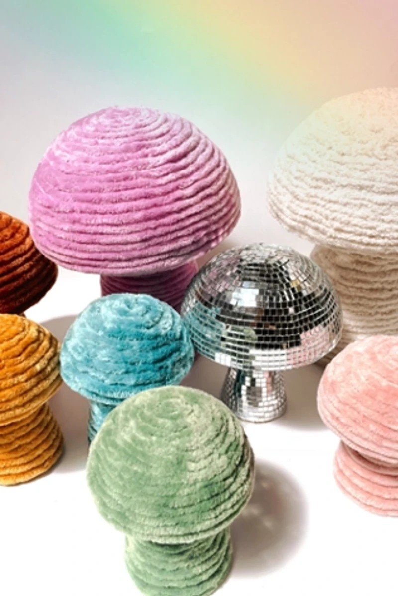 Golden Hour Designs Velvet Mushroom Home Decor