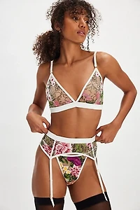 The Embroidery Garter Belt
