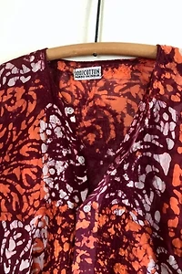 Deadstock 1970s Psychedelic Cotton Long Sleeve Shirt Selected by Cherry