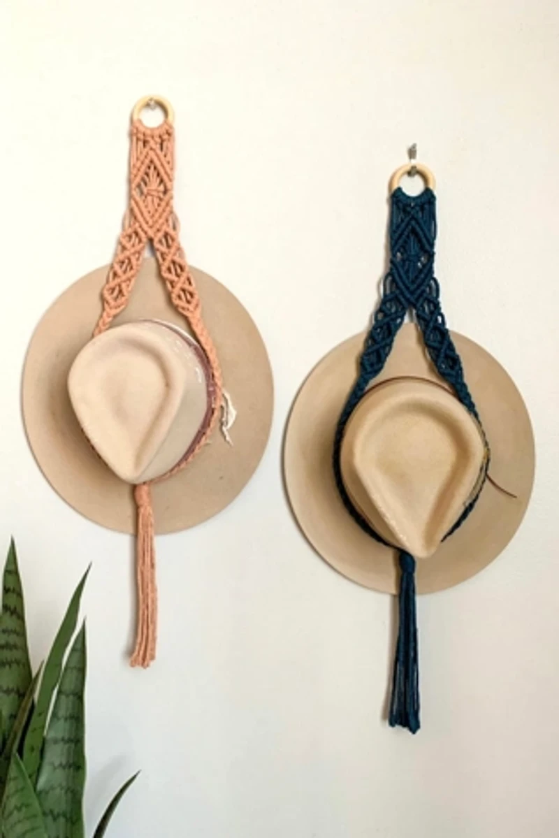 I Would Rather Knot Macrame Hat Hanger