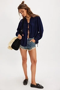 OneTeaspoon Outlaws Mid-Length Denim Shorts