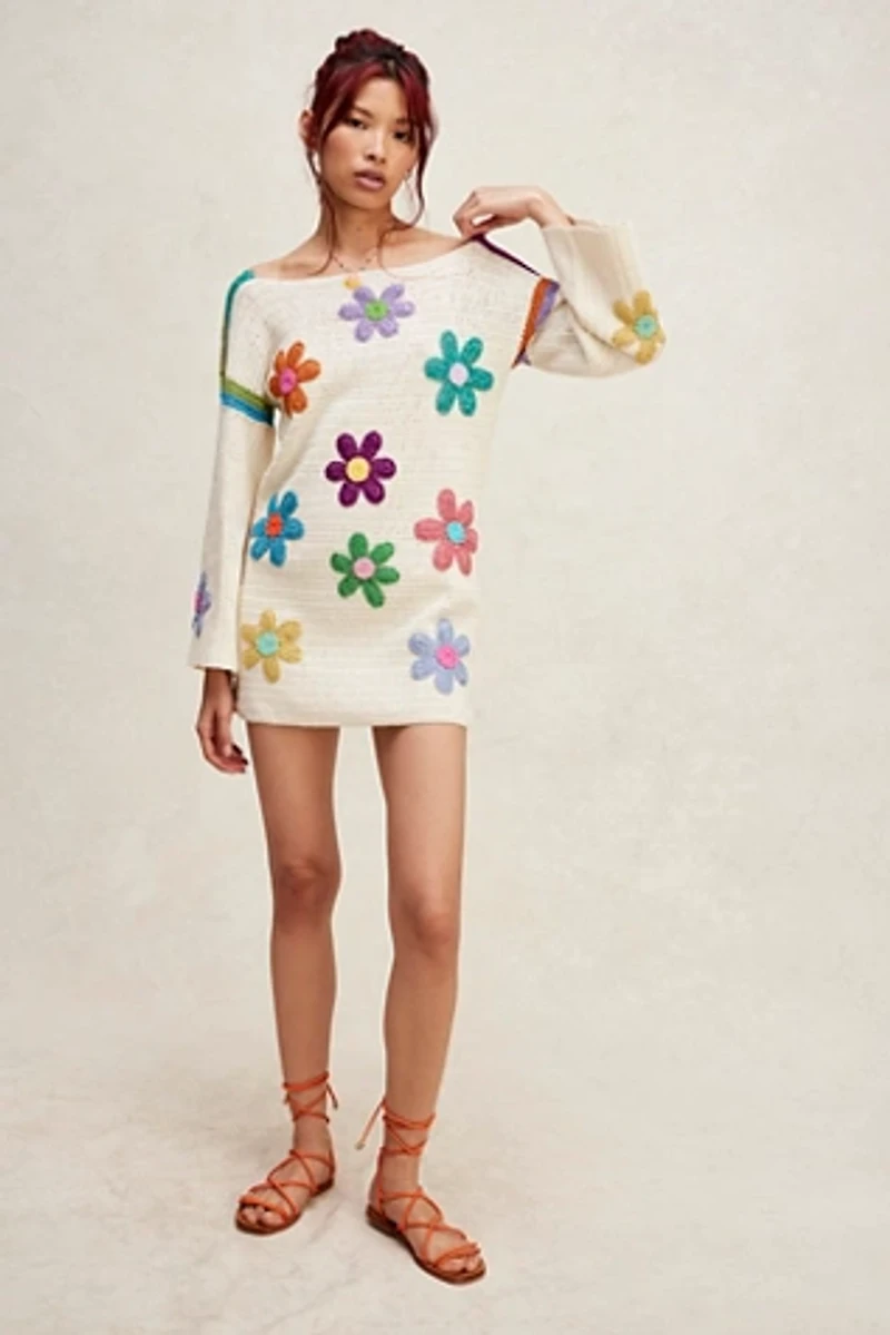 Sandrine Rose Robe Manches Dress