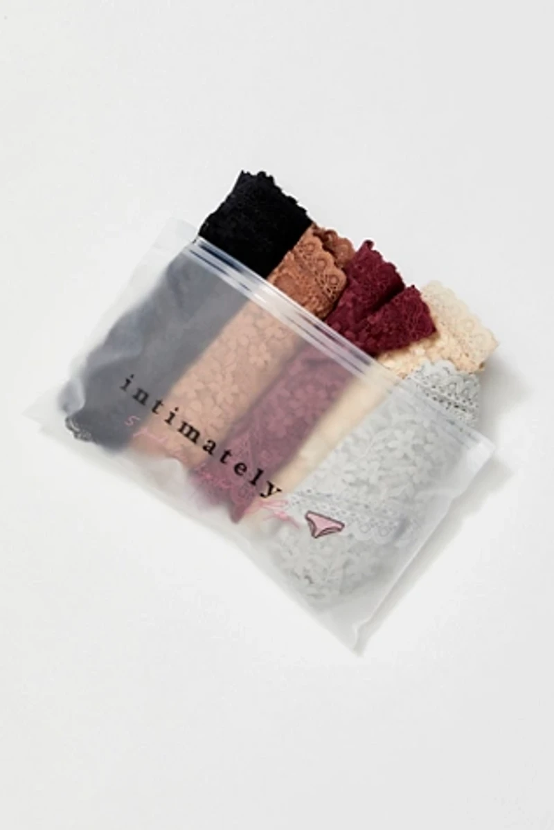 Daisy Lace Low-Rise Hipster 5-Pack Undies