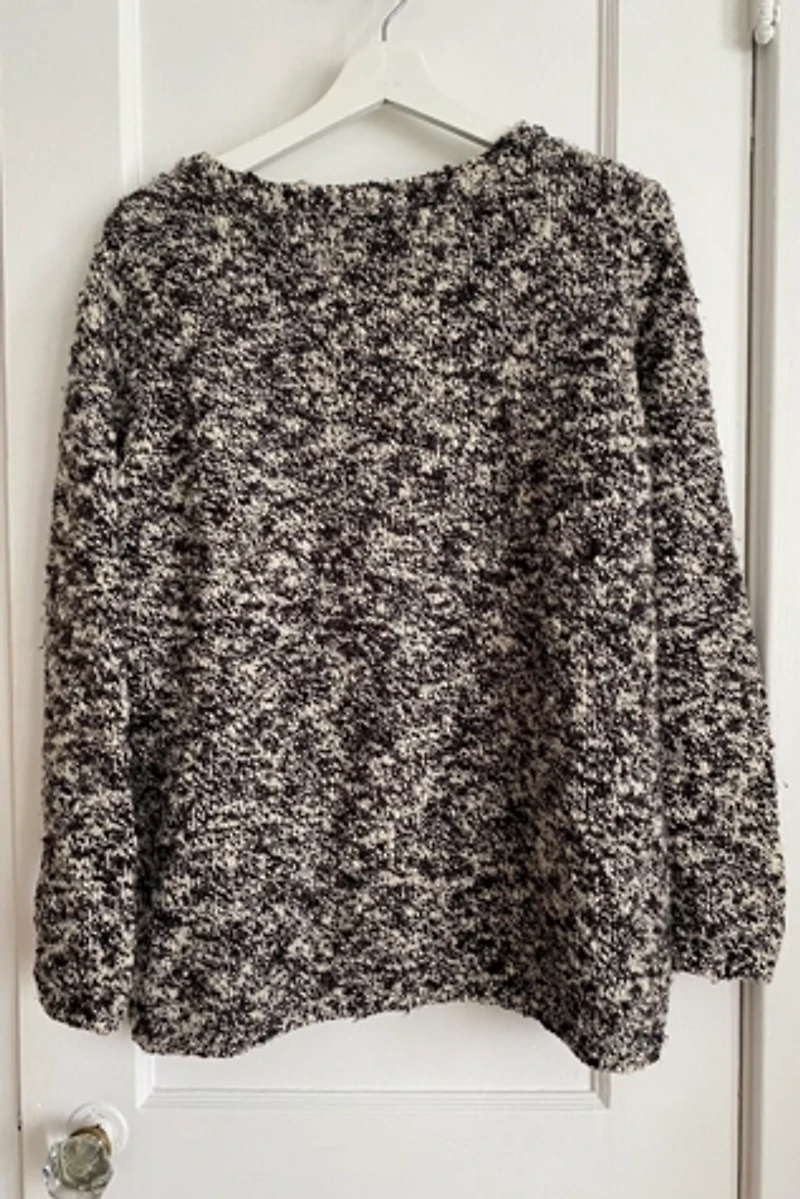 Heathered Black and White Sweater Selected by KA.TL.AK