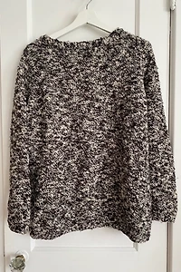 Heathered Black and White Sweater Selected by KA.TL.AK