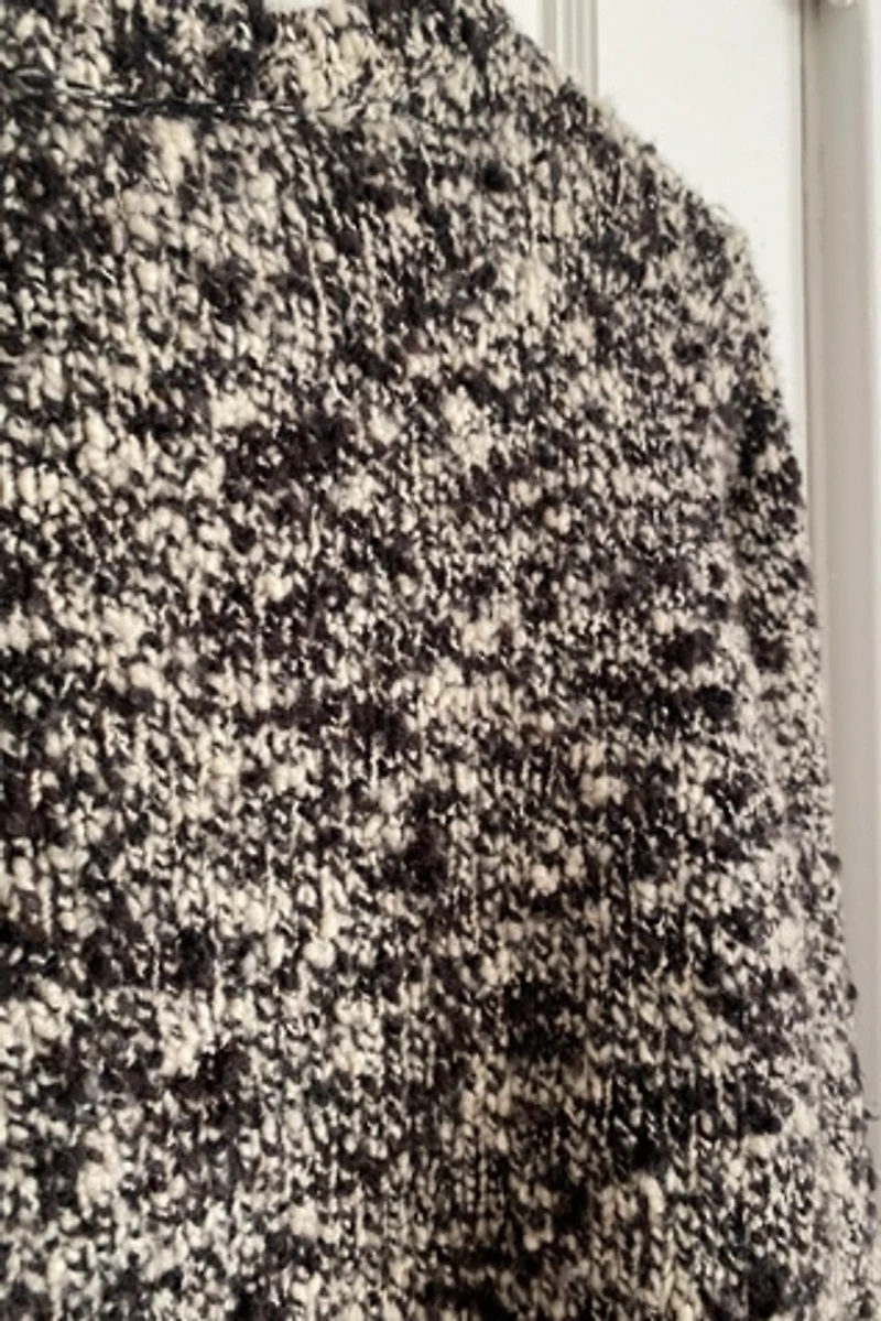 Heathered Black and White Sweater Selected by KA.TL.AK