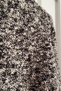Heathered Black and White Sweater Selected by KA.TL.AK