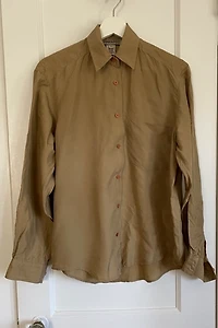 Tan Silk Blouse Selected by KA.TL.AK