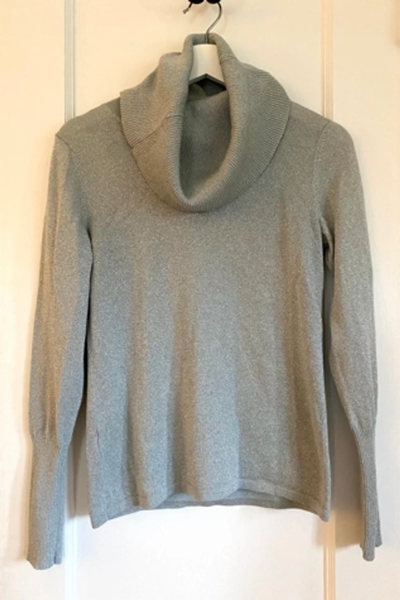 Silver Cowl Neck Shirt Selected by KA.TL.AK