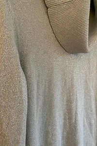 Silver Cowl Neck Shirt Selected by KA.TL.AK