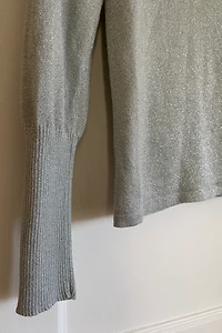 Silver Cowl Neck Shirt Selected by KA.TL.AK