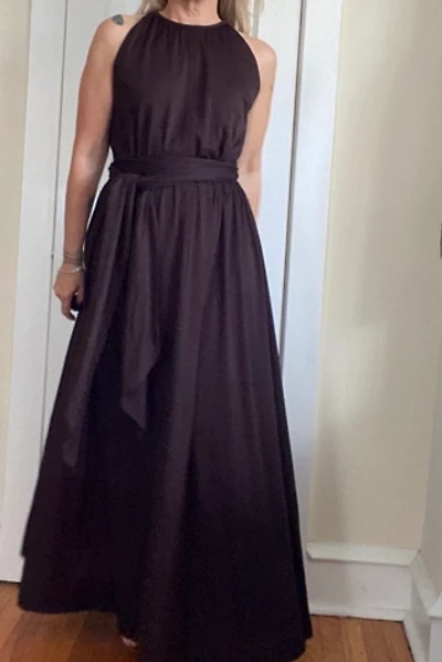 Vintage 70's Jonathan Logan Brown Sashed Goddess Maxi Dress Selected by KA.TL.AK