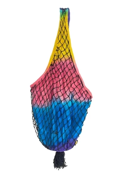 1980s Vintage Mesh Overlay Rainbow Bag Selected by BusyLady Baca & The Goods