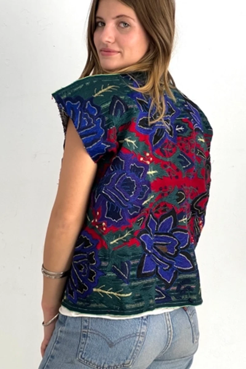 Anna Corinna Jewel Tone Shimmer Tassel Jacket