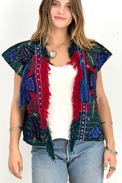 Anna Corinna Jewel Tone Shimmer Tassel Jacket
