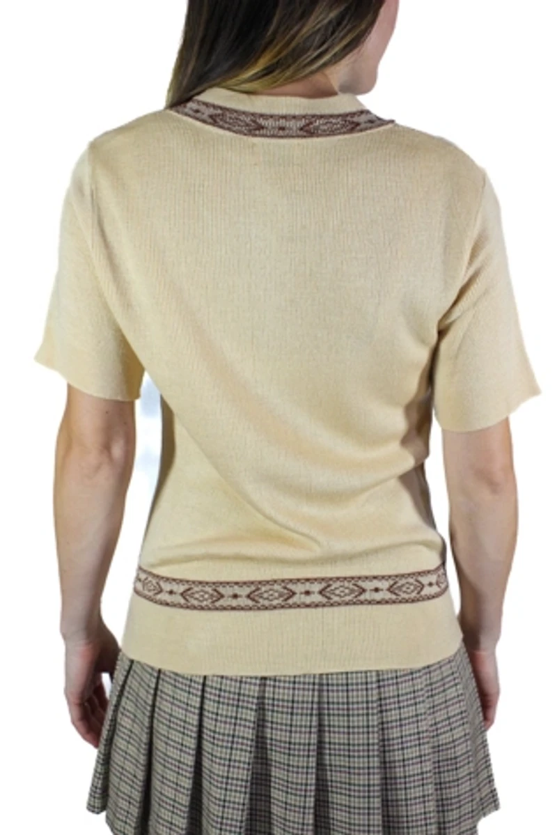 1960s Vintage Short Sleeve Sweater Selected By Moons + Junes Vintage