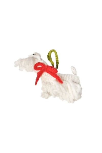 Chilly Dog  Westie Wool Dog Ornament