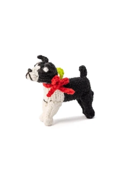 Chilly Dog Boston Terrier Wool Ornament
