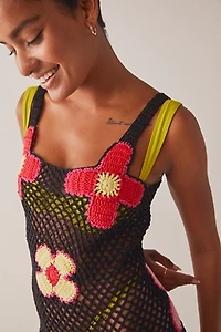 Elvira Crochet Midi Dress