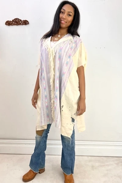 Anna Corinna Holey Distressed to Perfection Woven Wool Smock Dress