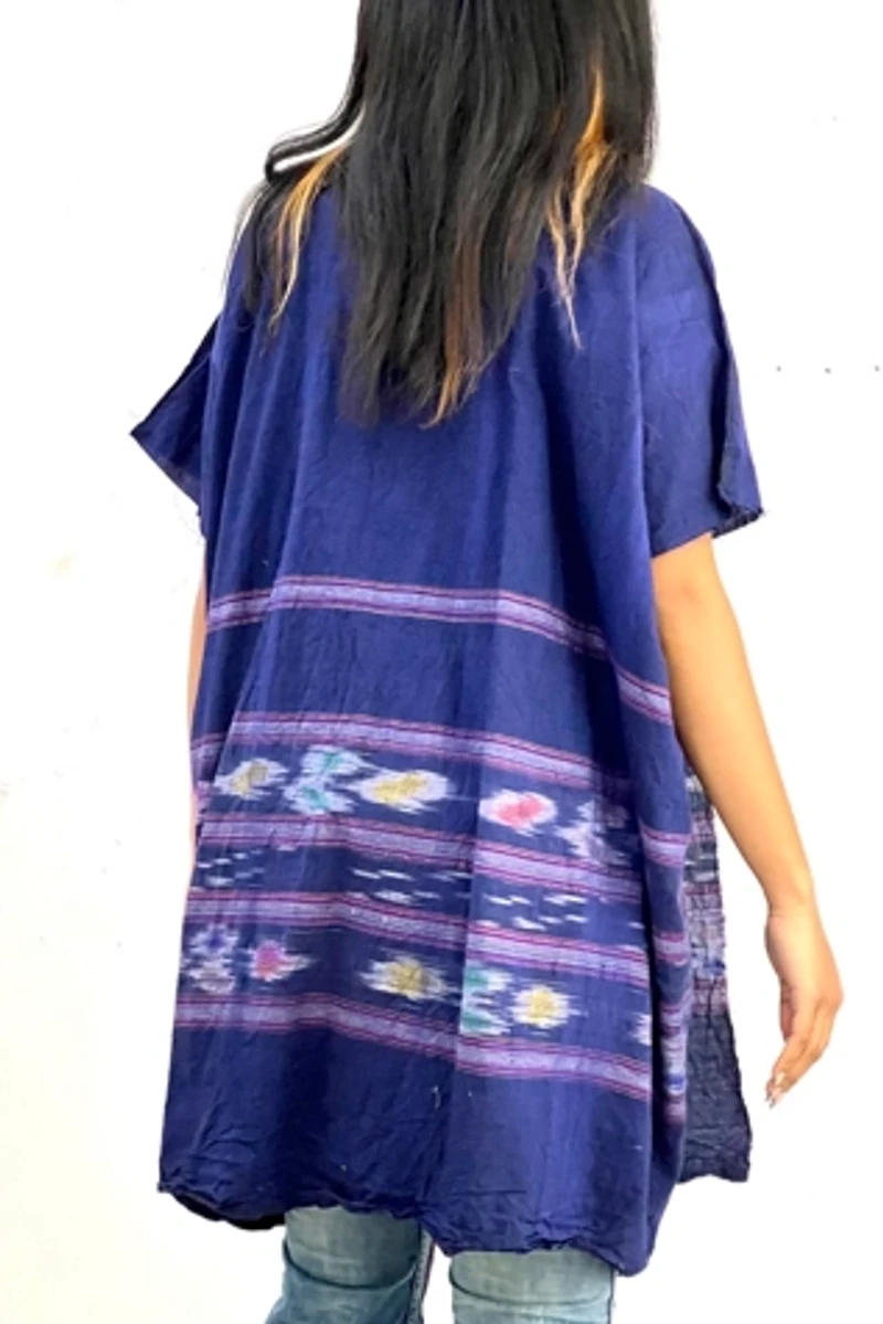 Anna Corinna Hand Woven Dusk Ikat Jacket