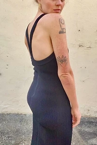 Alaia Black Bodycon Dress Selected by The Curatorial Dept.