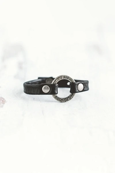 Giving Bracelets Antique Silver I Am Abundant Mantra Bracelet