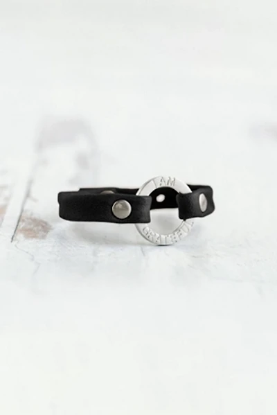 Giving Bracelets Brushed Silver I Am Grateful Mantra Bracelet