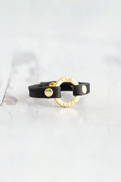 Giving Bracelets Gold I Am Love Mantra Bracelet