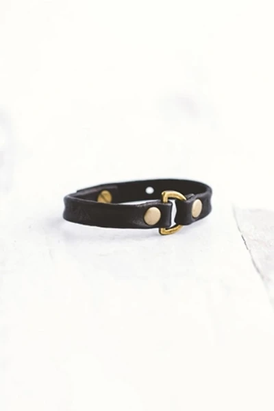 Giving Bracelets Antique Brass Do Good Leather Bracelet