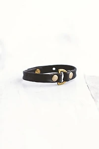 Giving Bracelets Antique Brass Do Good Leather Bracelet