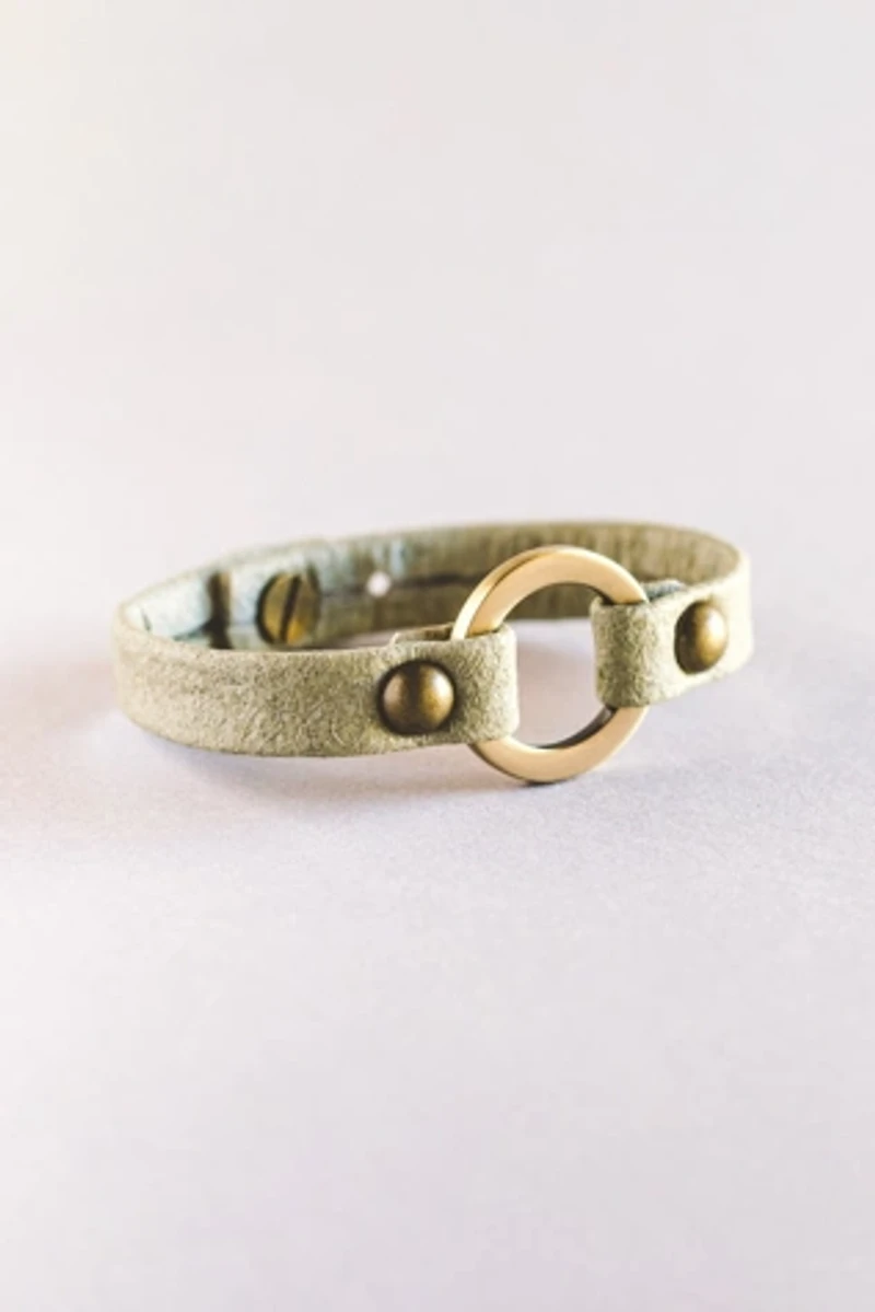 Giving Bracelets Antique Brass One Love Vegan Bracelet