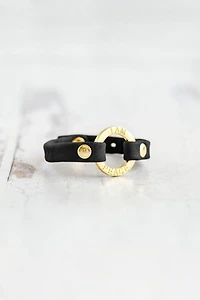 Giving Bracelets Gold I Am Peace Mantra Bracelet