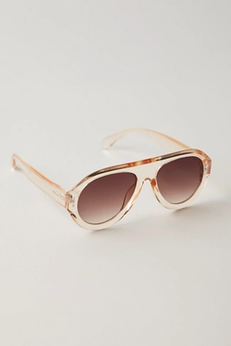 Free People Cruise Oversized Aviator Sunglasses | The Summit display picture 1
