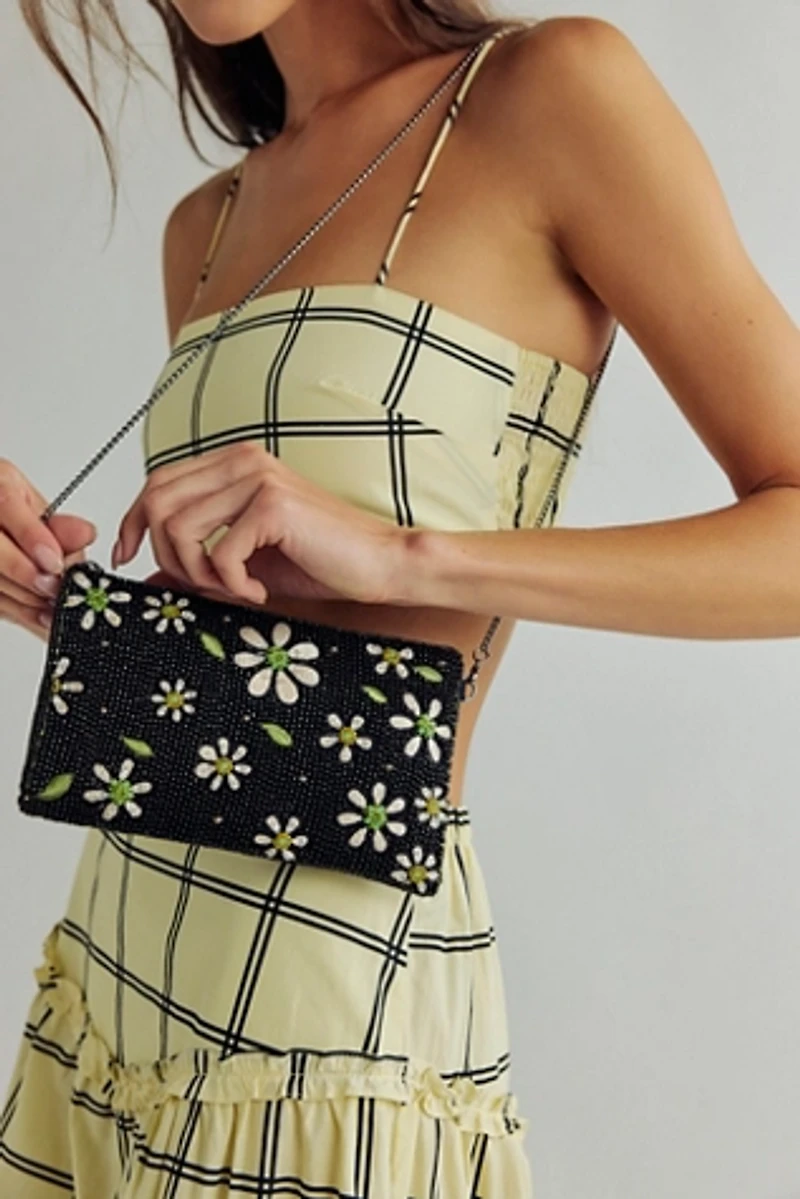 Mary Frances Beaded Crossbody Phone Bag