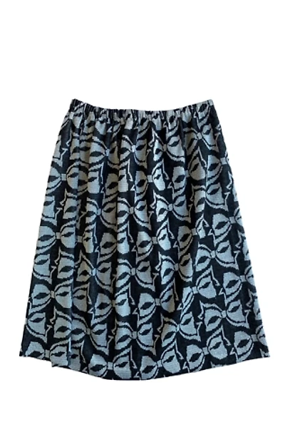 Vintage 1970s Metallic Thread Knit Bow Skirt Selected by SharpLilTeeth