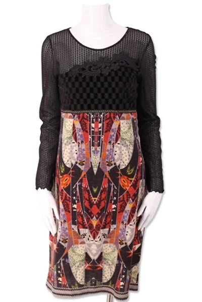 1990s Anac Mixed Media Sheath Dress Selected By Ritual Vintage