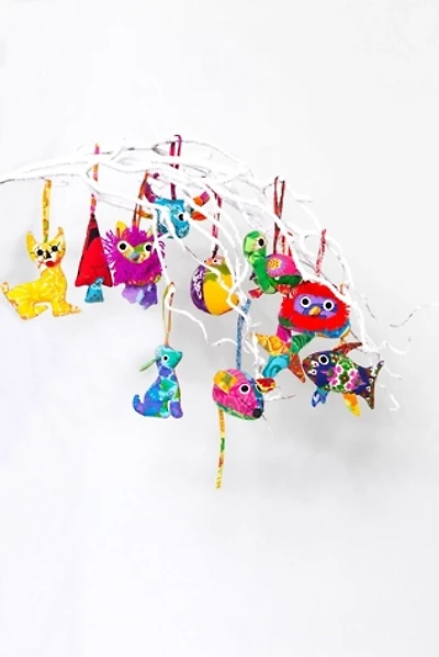 Vintage 1970s Patchwork Cotton Animal Ornament Set Selected by SwaneeGRACE
