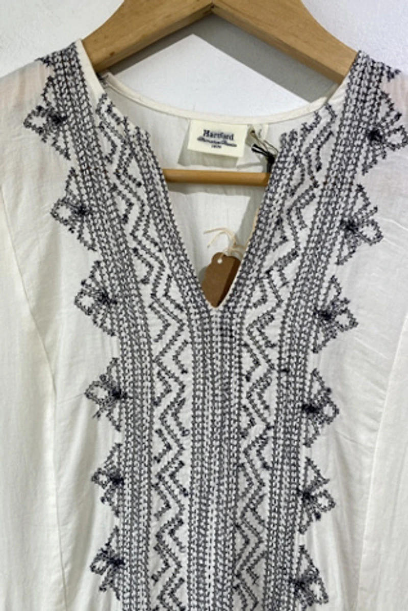 Hartford White Embroidered Dress Selected by The Curatorial Dept.